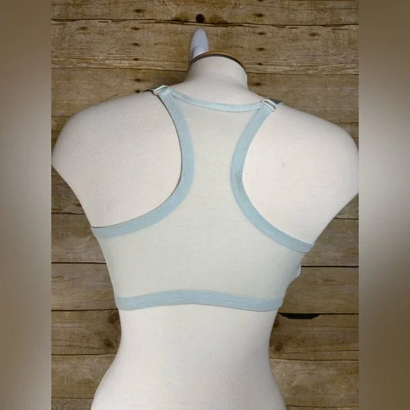 Victoria's Secret Racerback Front Closure Lace Demi Bra 38DDD Light Green